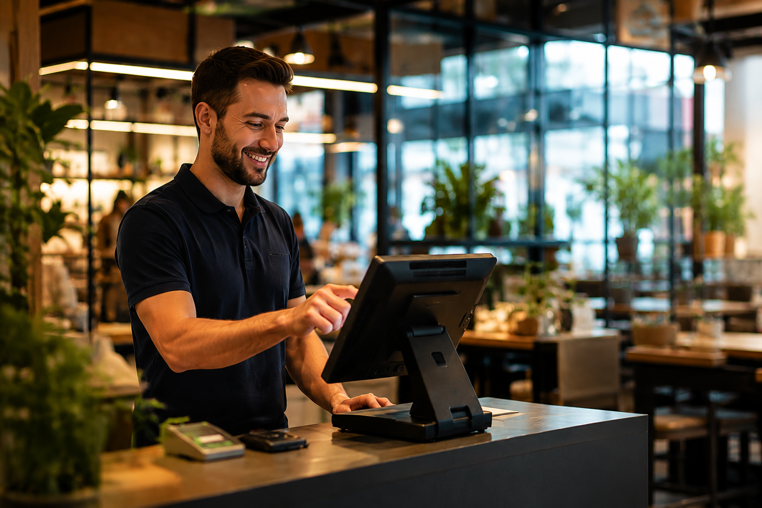 Painel de vendas com operação conectada para restaurante